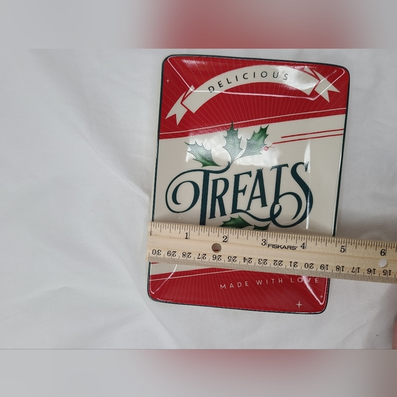 Lenox Vintage Treats "TREATS" Spoon Rest Tray NIB 6.5" - Picture 6 of 6